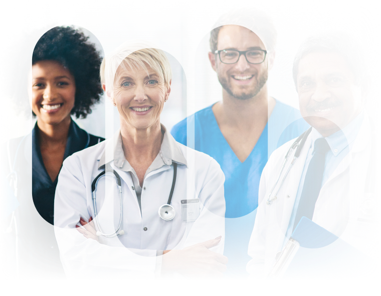 People in multidisciplinary care team.